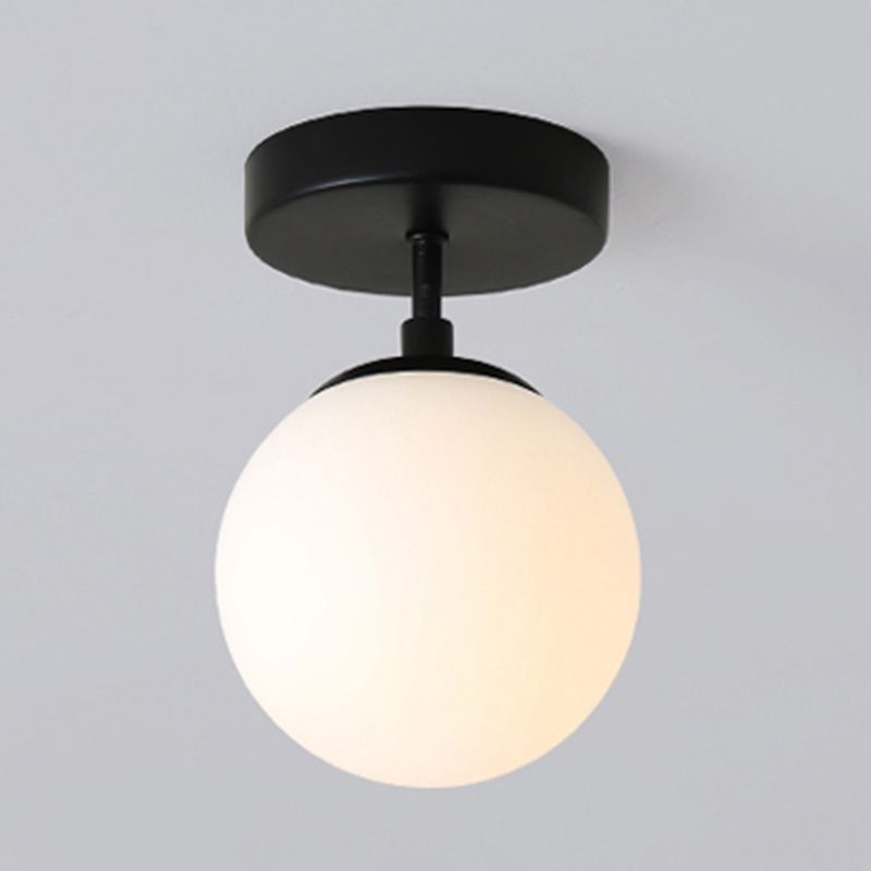 Moderne Minimalistische Ronde Glazen Lamp Flush Mount Light Fixtures voor Corridor Balkon