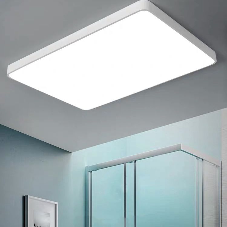 Montaje de LED de color cuadrado moderno 1-Luz de techo de acrílico ligero para oficina