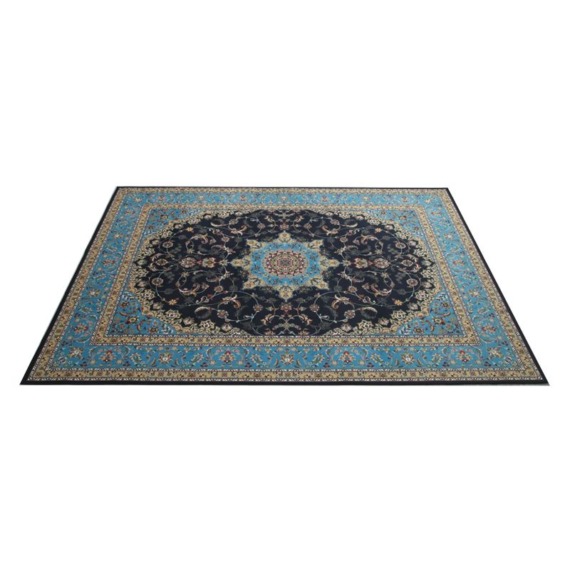 Reclaimed Medallion Print Rug Polyester Indoor Rug Stain Resistant Area Carpet for Living Room