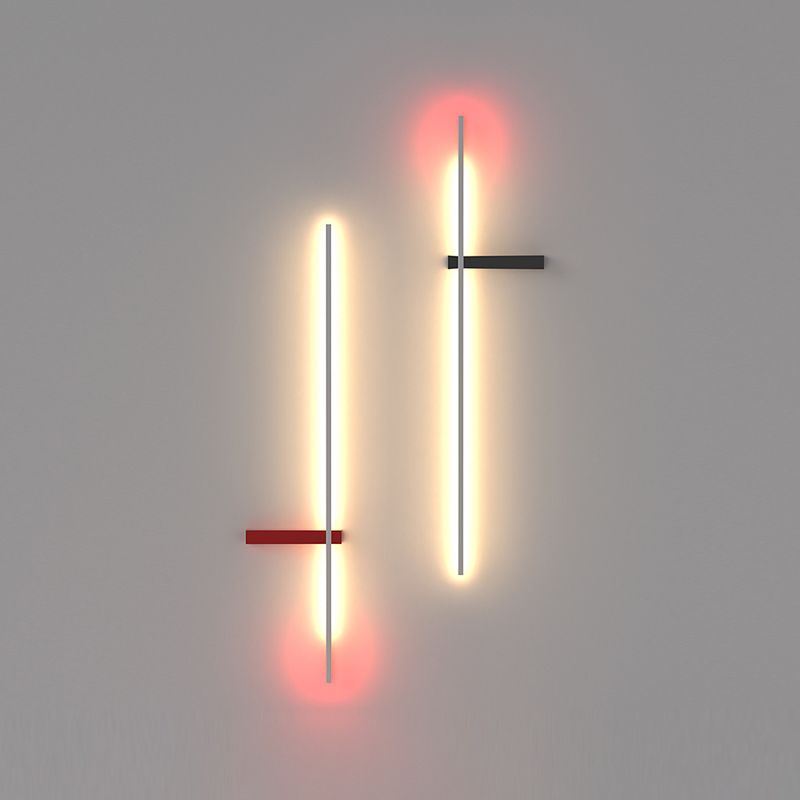 Moderner Stil Linearer Wandleuchte kreative Wandlampenvorrichtungen für Salon Café Shop