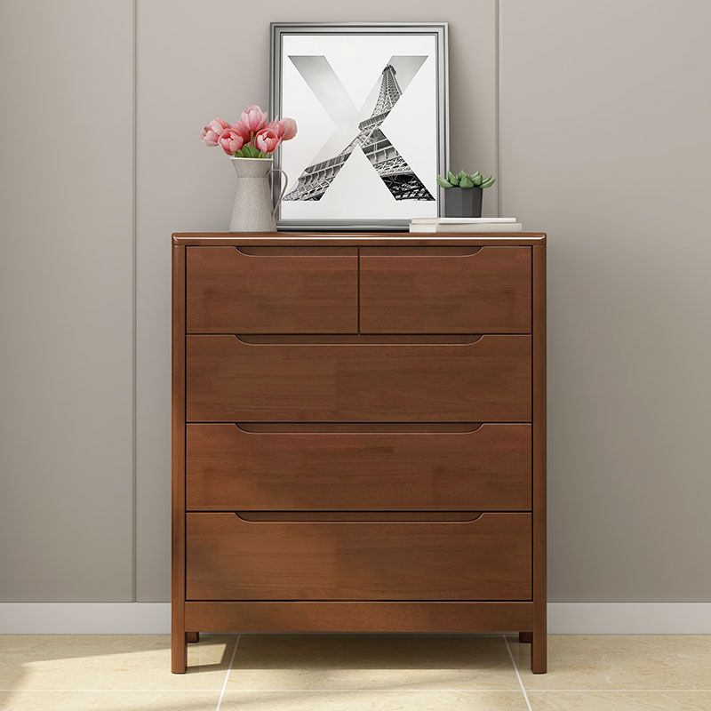 Contemporary Horizontal Double Dresser Wood Storage Dresser for Bedroom