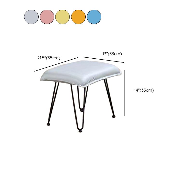 Modern Plain Rocking Accent Chair Faux Leather Dark Legs Rocker Chair with Ottoman