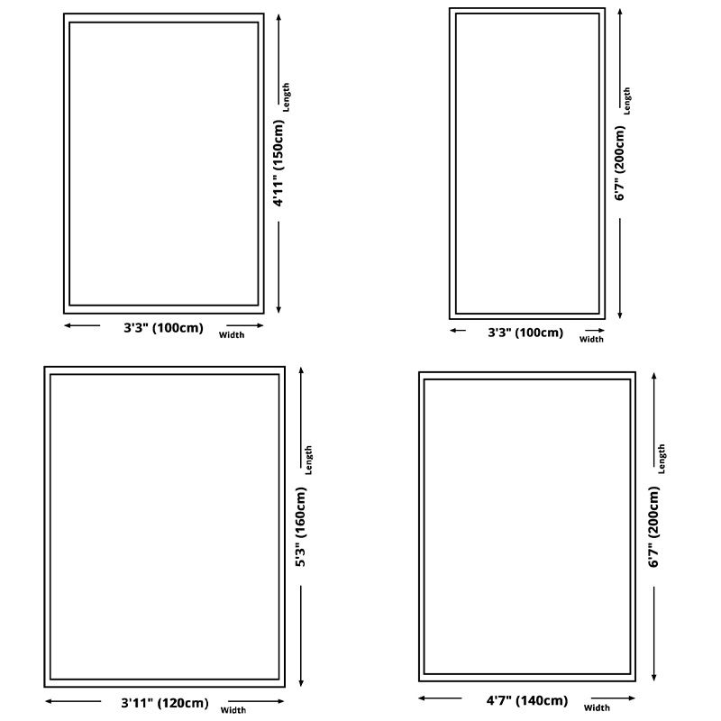 Traditional Flower Printed Carpet Polyester Area Rug Non-Slip Backing Indoor Carpet for Living Room