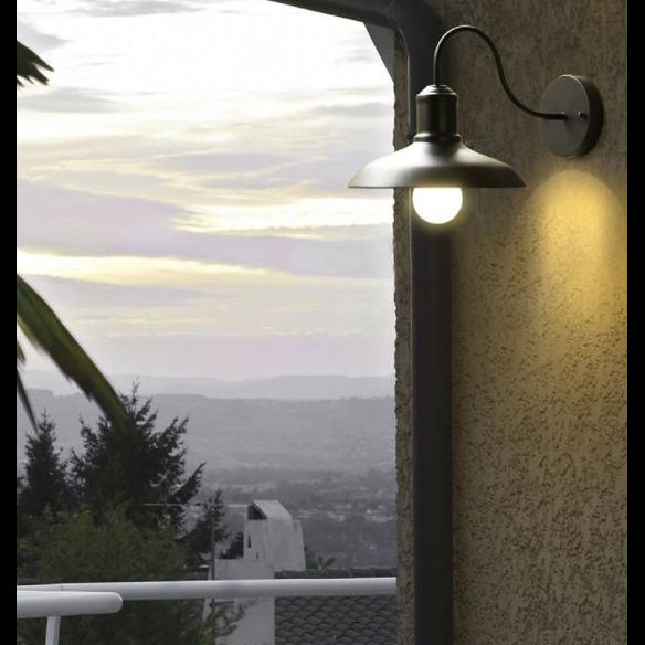 Retro Industrial Style Schwanenhals Stamm Wandleuchte 1 Lichtmetall -Leuchten