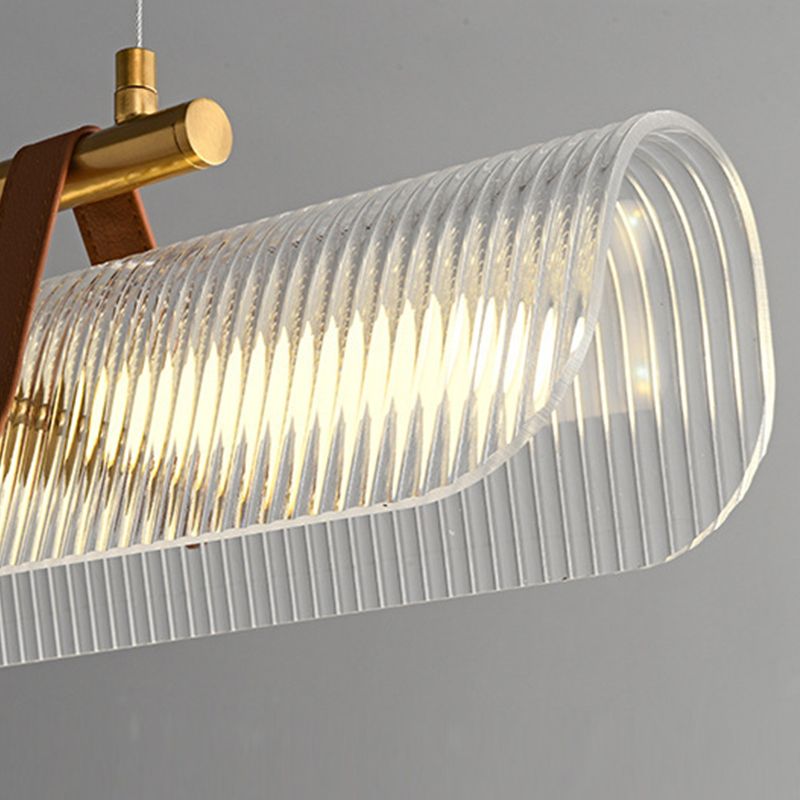 Single Golden/Black Modernism Island Lighting Unique LED Ceiling Light for Kitchen