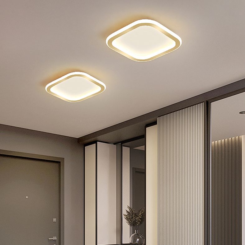 Plafonnier LED Ultra-mince à 1 lumière, nouveau plafonnier moderne en fer pour couloir