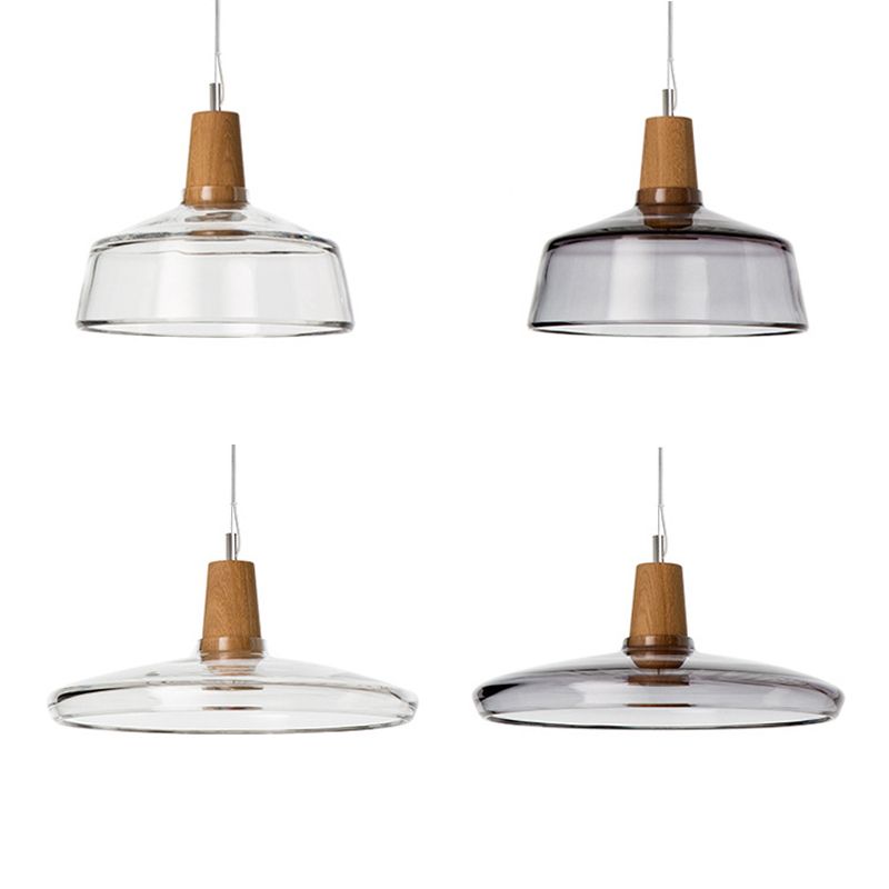 Iluminación colgante de tazón luces de techo industrial vaso 1 luces colgantes de luz