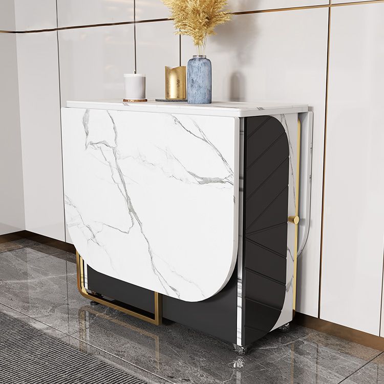 Rechthoekige 29-inch eettafel, eigentijdse eetkamercollectie met neerklapbaar blad