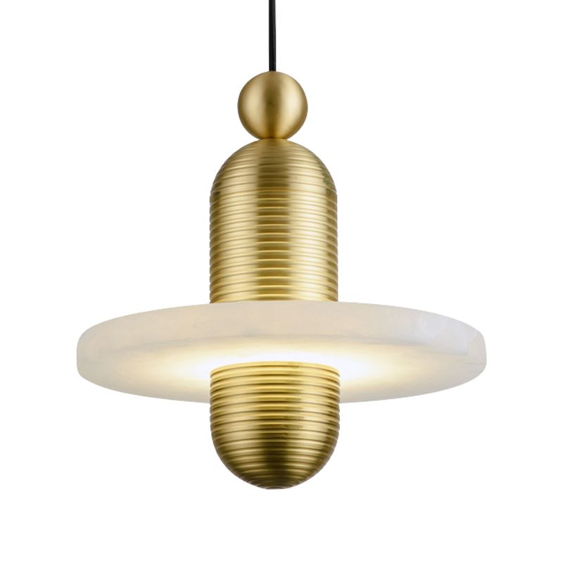 Marble Hanging Light Contemporary Simplicity Pendent Lighting Fixture for Drawing Room