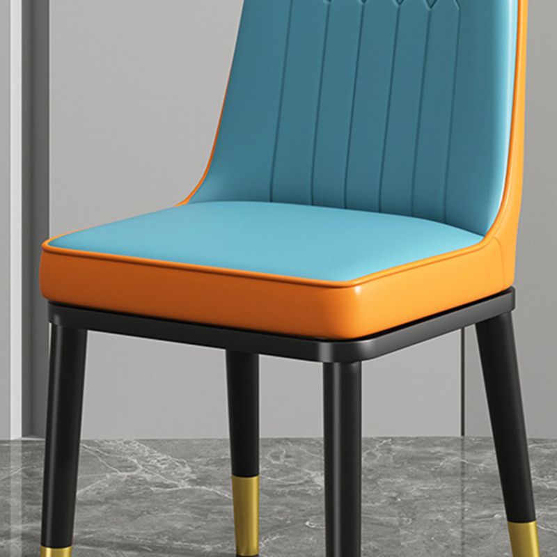 Modern Metal Chair Parsons Kitchen Side Chair for Dinning Room