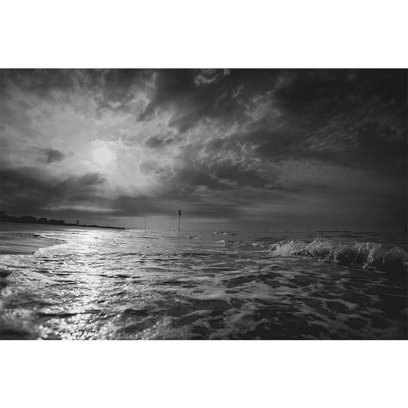 Seascape Wall Mural Moisture Resistant Wallpaper Wall Decor for House Interior