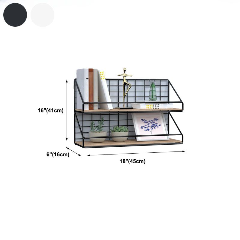 Modern Metal Bookcase, Geometric Bookshelf for Any Room, 6.5" W
