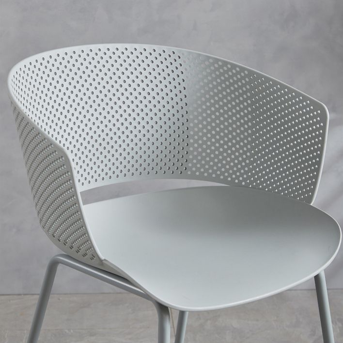 Modern Plastic Chair Parsons Chair in Matte Finish for Indoor