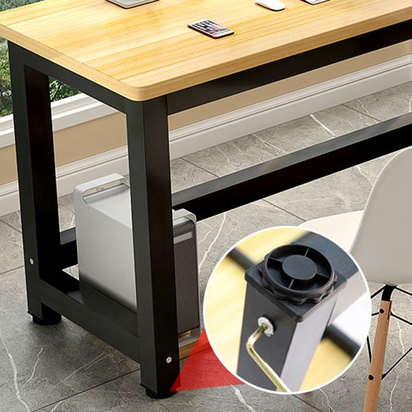 Home Contemporary Corner Desk Manufactured Wood H-Shape Base Desk