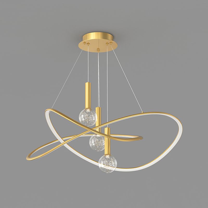 Bolvormige vorm metalen hanglamp armaturen moderne stijl 4 licht hangende verlichtingsarmaturen