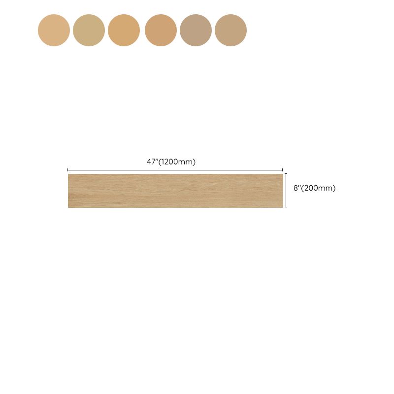 Rectangle Light Brown Tile Matte Brick Joint Singular Tile for Floor Case