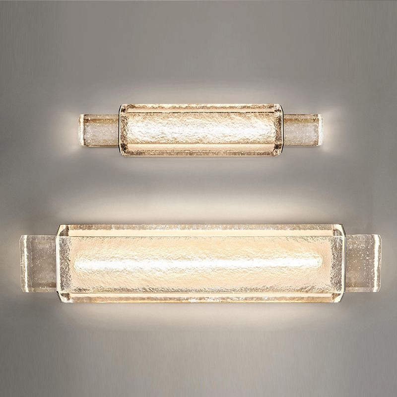 Kristall lineare Wandmontaglampen zeitgenössische 1 leichte LED -Wandleuchte Leuchte