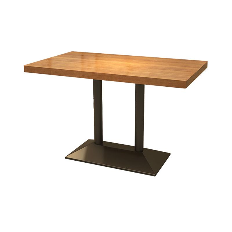 Pedestal Dining Room Table Solid Wood Dining Table for Kitchen