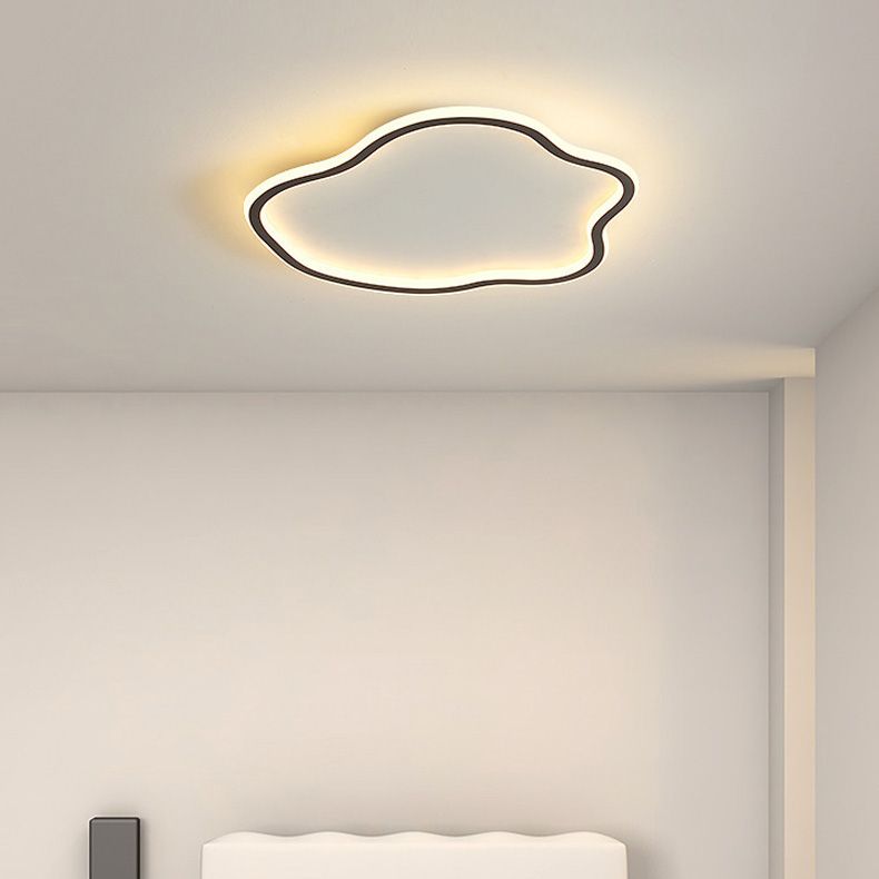Moderne minimalistische Cloud LED inbouw smeedijzeren plafondarmatuur met acryl kap
