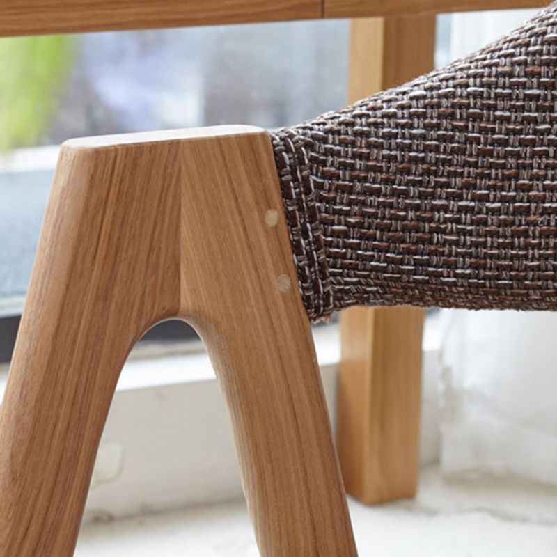 Sedia da pranzo in legno in stile moderno sedia da pranzo aperta per uso domestico