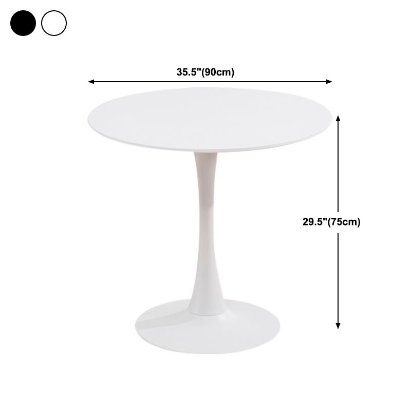 Modern Round Dinette Table Tulip Base Dining Table for Restaurant