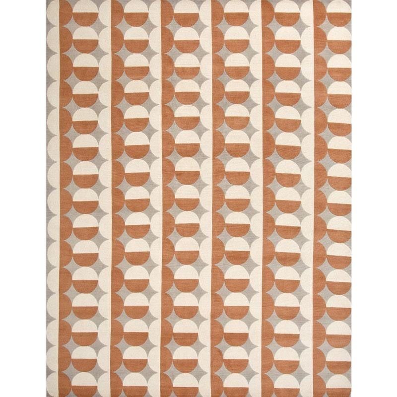 Khaki Tone Geometric Rug Leisure Polyester Area Rug Stain Resistant Carpet for Home Decor