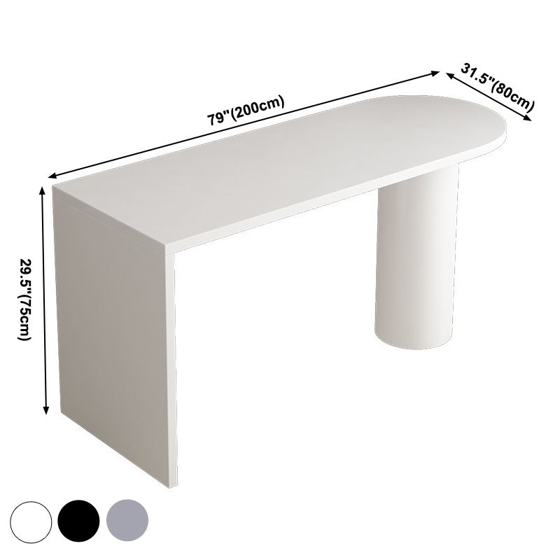 Eigentijdse eettafel dennen vaste houten tafel met dubbele voetstuk voor eetkamer