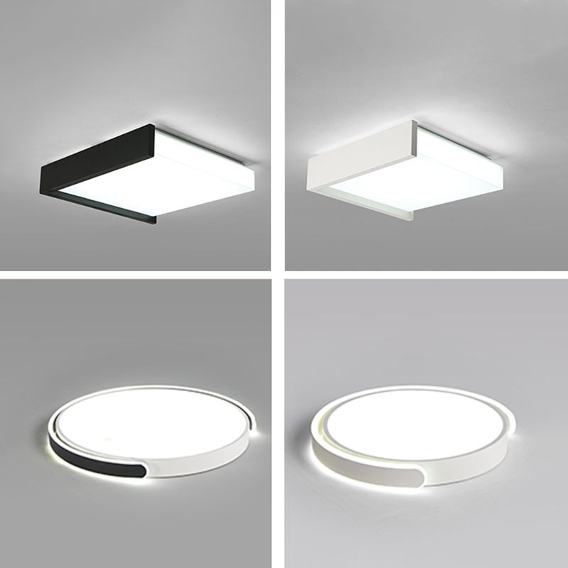 Lampe LED encastrée avec abat-jour en acrylique, plafonnier de Style moderne pour chambre à coucher