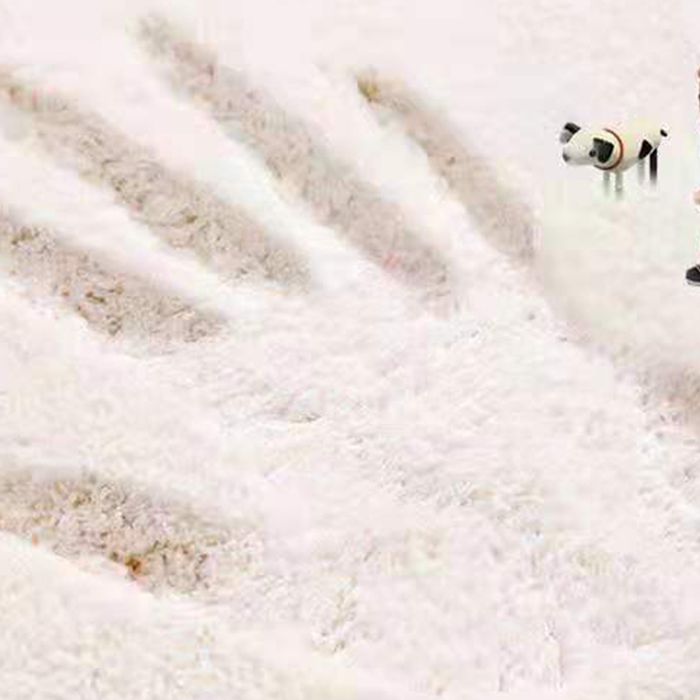 Blue Contemporary Carpet Polyester Abstract Rug Anti-Split Backing Indoor Carpet for Home Decor