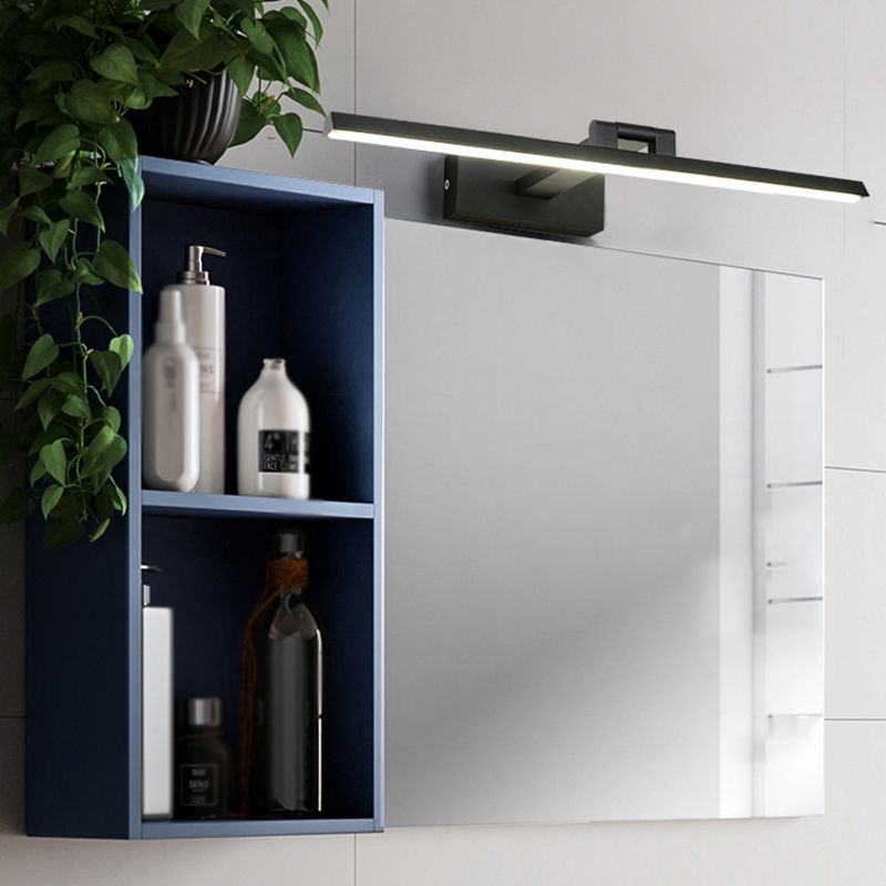 LED Vanity Light Fixture Modernist Mirror Front Lighting with Silicone Shade