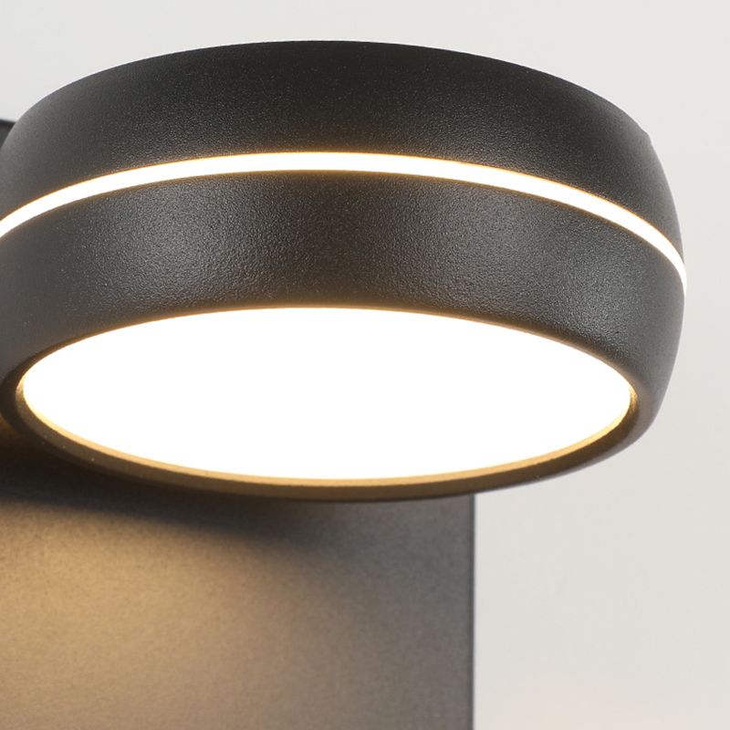 Metal Geometric Wall Sconce Contemporary 1 Light Wall Light Fixture for Bedroom