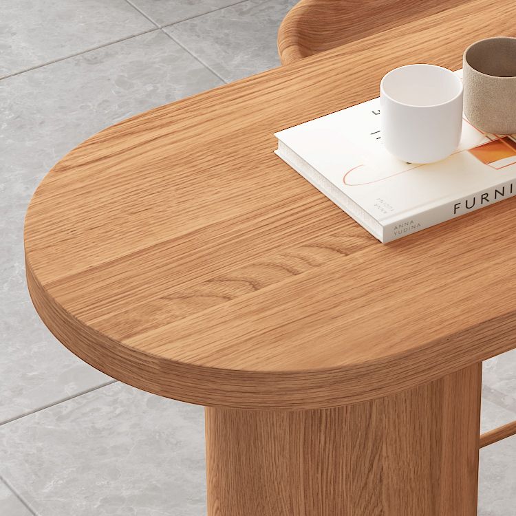 Industrial 41.3"H Bar Table Brown Wood Specialty Top Bistro Table for Living Room