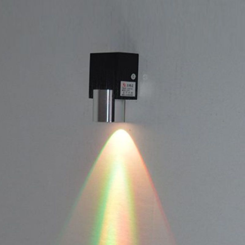 Geometric Wall Mount Light Fixture Modern RGB Wall Mounted Lamp with Aluminum Shade