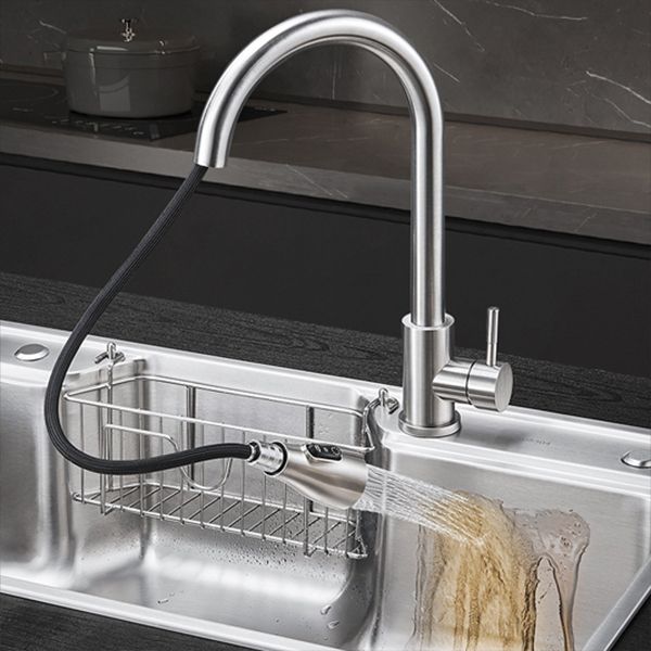 Classic Stainless Steel Sink Overflow Hole Kitchen Sink with Faucet