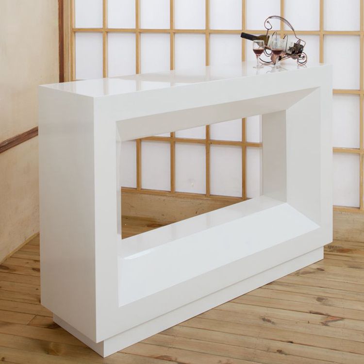 Contemporary Rectangle Counter Table Indoor Bar Dining Table