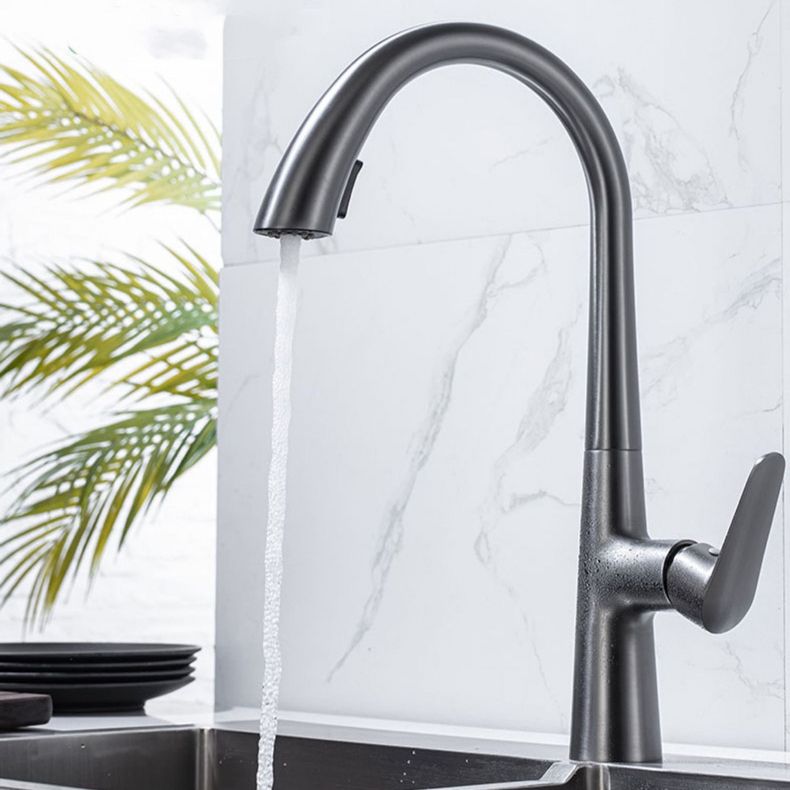 Modern Pull Down Kitchen Faucet Single Handle Faucet with Pull Out Sprayer