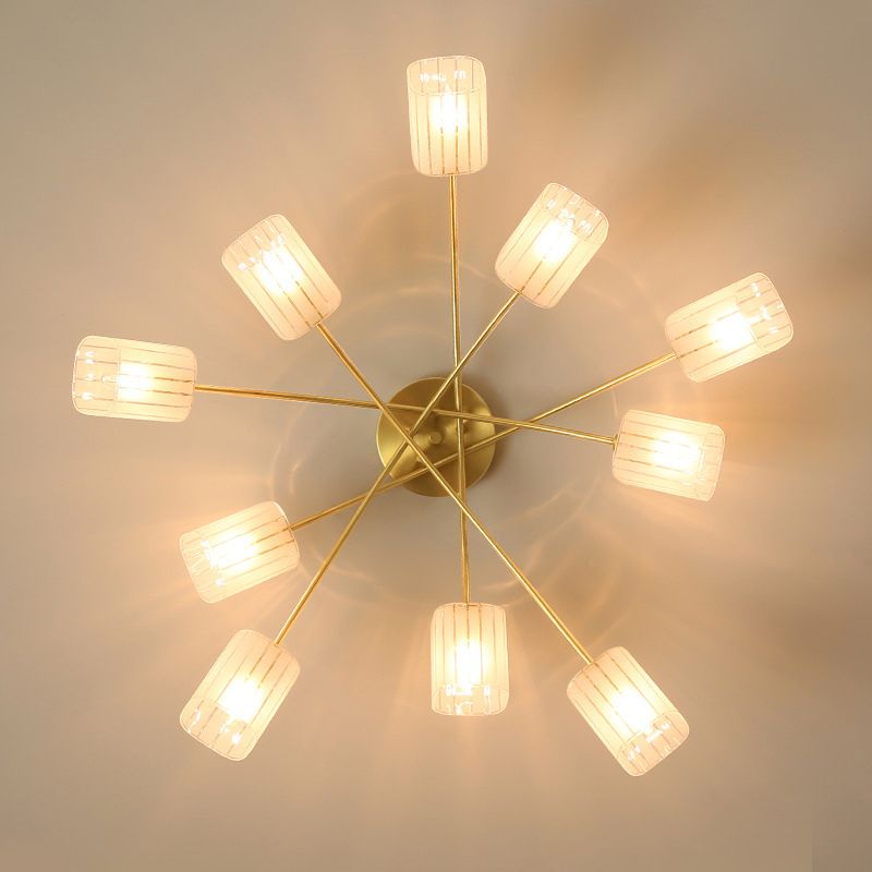 Metal Sputnik Shape Flush Mount Light Modern-Style Multi Lights Flush Ceiling Light