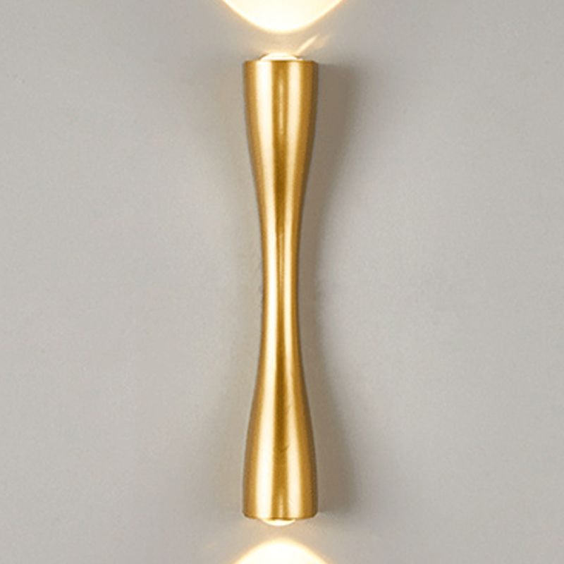 Geometrischer Schatten 2-Lights Wandleuchten moderner Metallmontageleuchte in Gold
