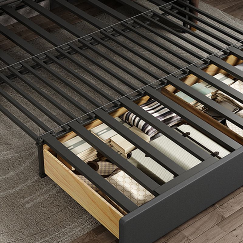 Contemporary Storage Sleeper Sofa Solid Wood Square Arm Sofa Bed