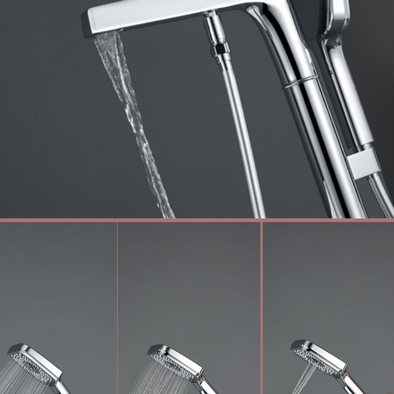 Bathroom Faucet Floor Standing Handheld Shower Head Rod Handle Faucet