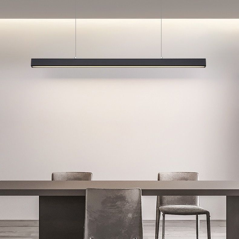 Modern Hanging Ceiling Light 1 Light Pendant Lighting Fixtures in Black Finish