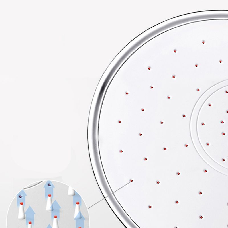 Round Shower Head Combo Modern Fixed Shower Head for Bathroom