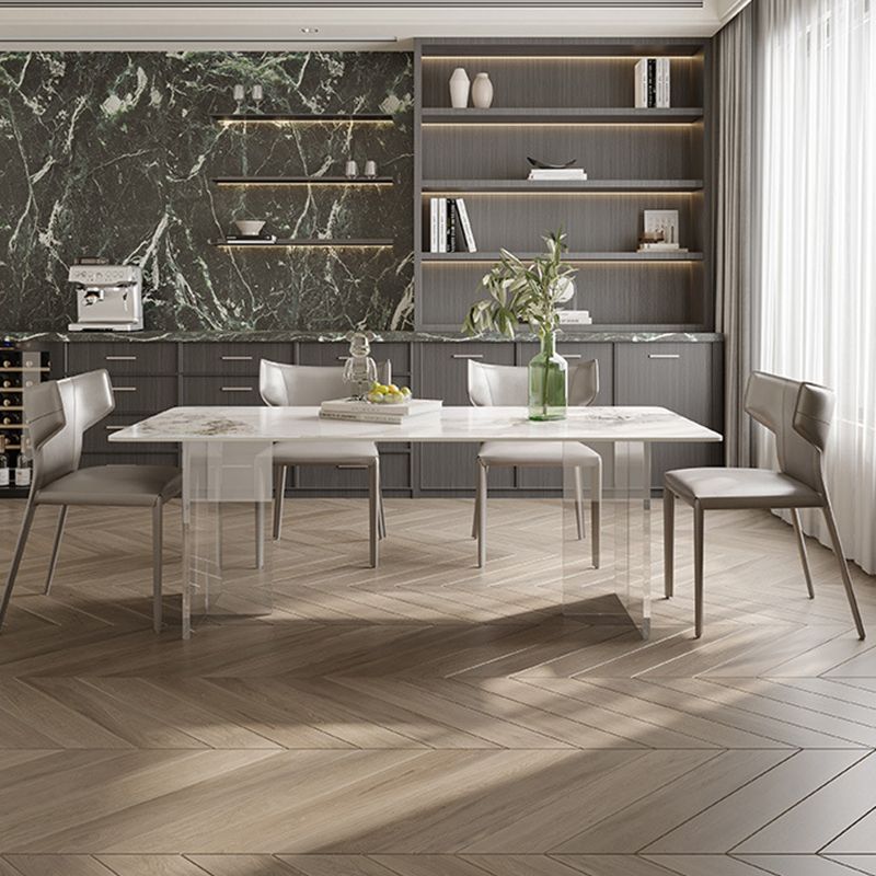 Contemporary Rectangle Table Sintered Stone Table for Home Use