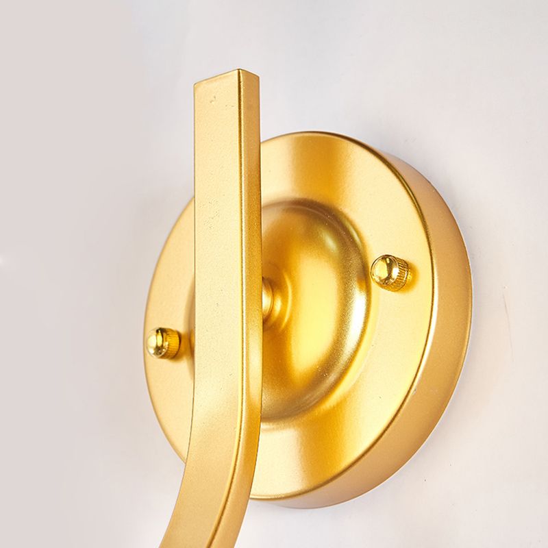 Glass Cup Shaped Sconce Lamp Stylish Modern 1 Head Wall Lighting Fixture