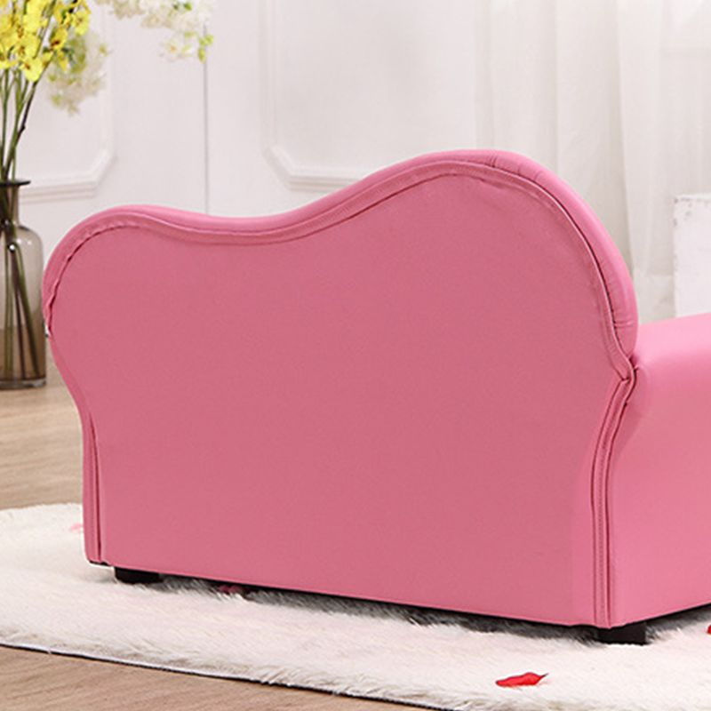 Faux Leather Tight Back Rolled Arm Stain Resistant Settee Bench