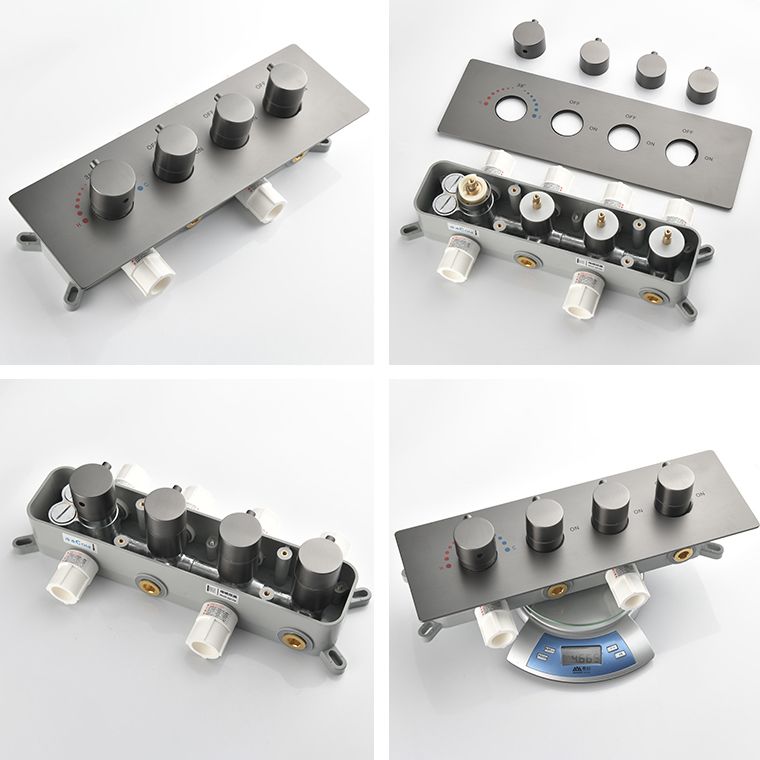 Modern Shower Trim Brass Body Jets Adjustable Shower Head Shower System