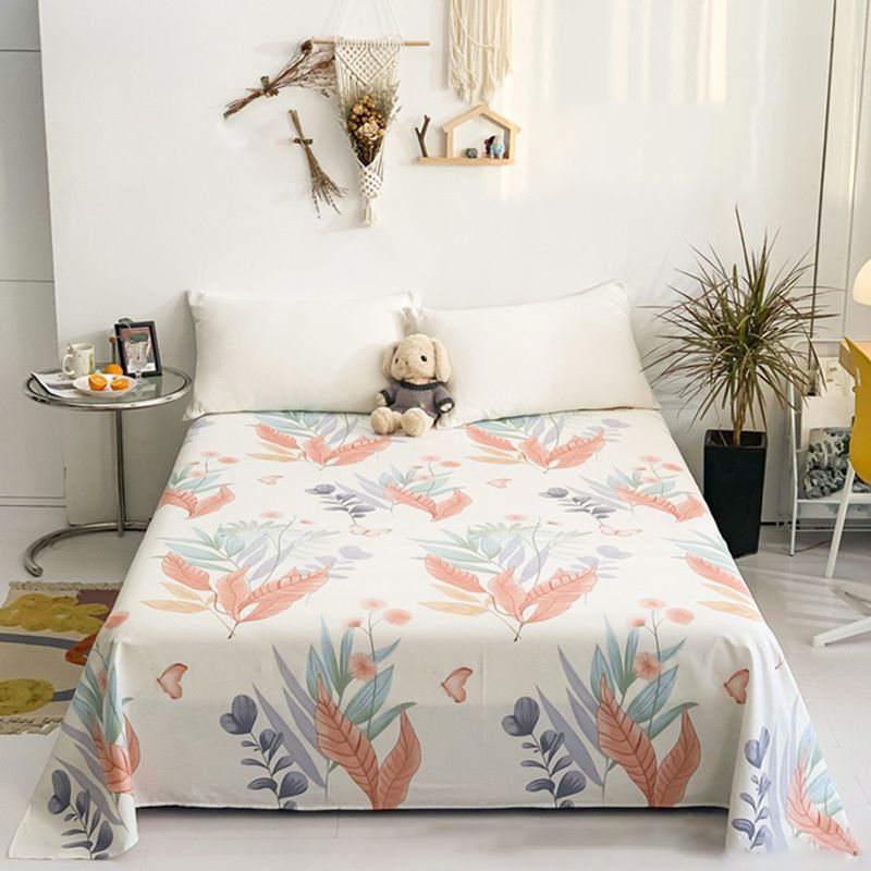 Cotton Twill 1-PC Bed Sheet Breathable Ultra Soft Fitted Sheet