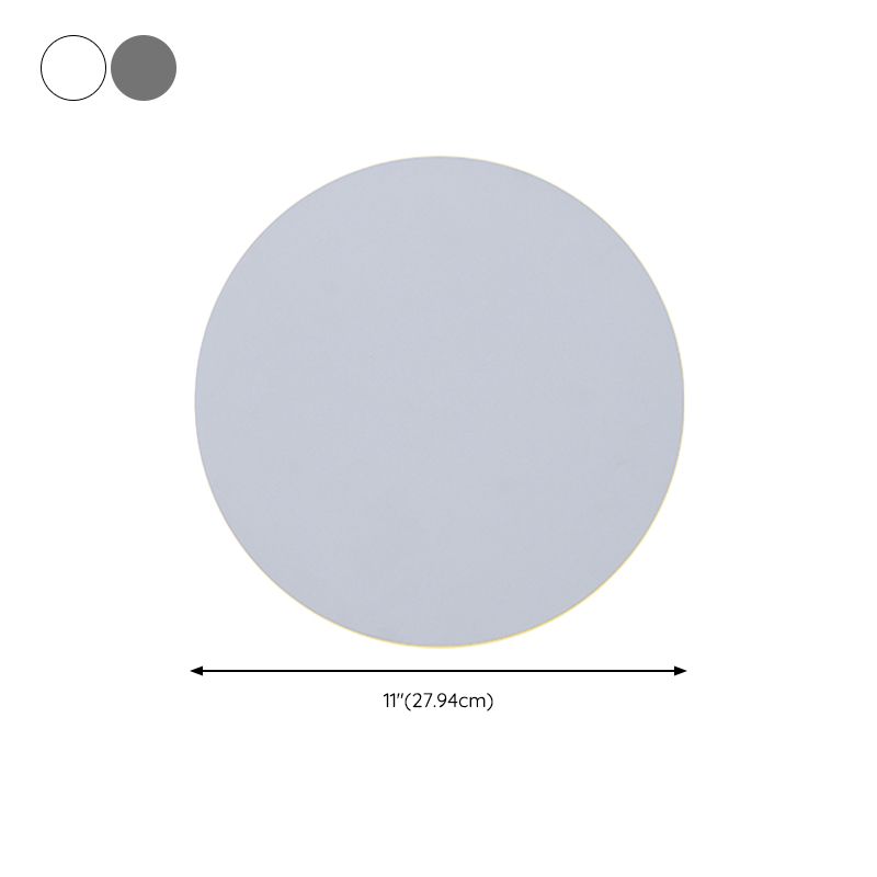 LED Metal Modern Wall Sconce Circular Shape Wall Light with Acrylic Shade for Bedroom