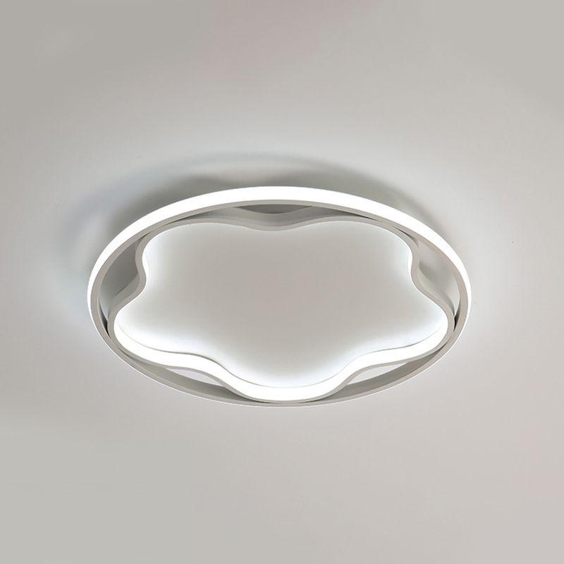 Flor de metal cerca de la iluminación del techo Luz de techo blanca LED nórdica