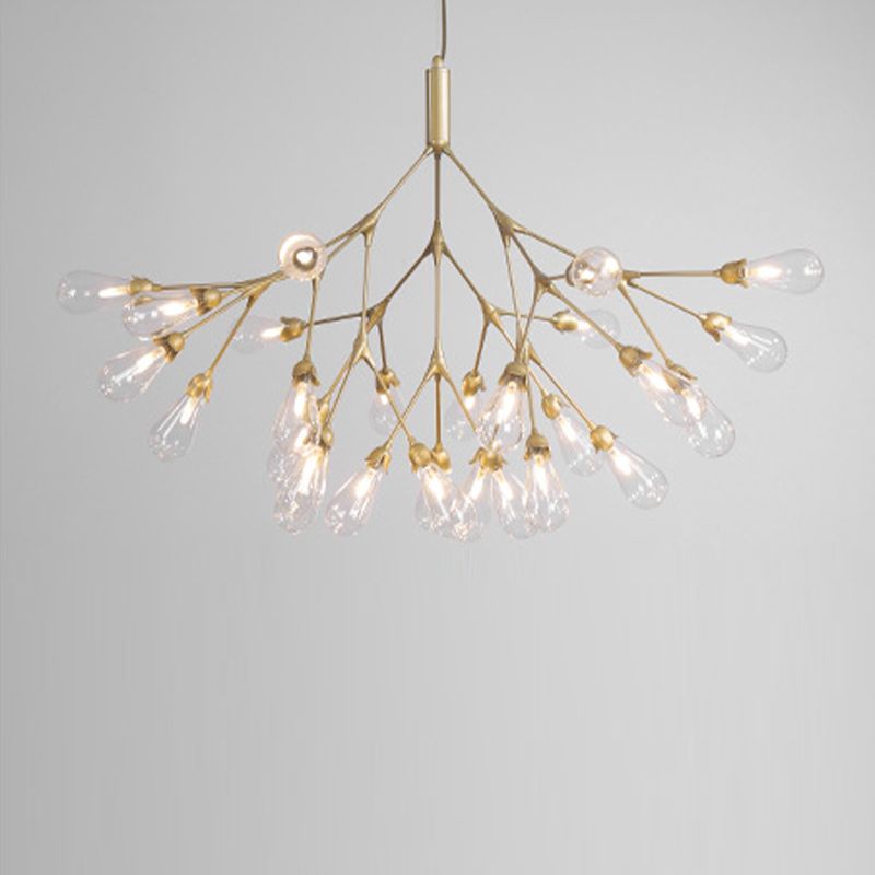 Wit glazen kroonluchter verlichtingsarmatuur moderne kroonluchter hanglamp voor woonkamer